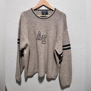 American eagle wool tan sweater Size L